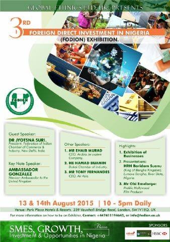 Foreign Direct Investment in Nigeria Exhibition promotional artwork